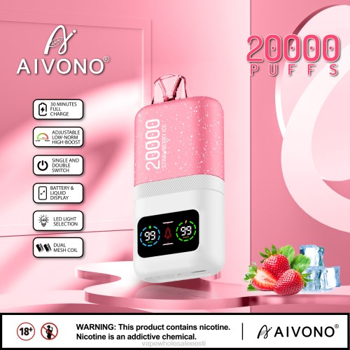 Nikotiinivaba Vape - Aivono AIM magic 20 000 maasikajää 2X8874