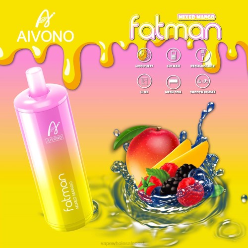 E Sigaretid - Aivono FATMAN 6800 segatud mango 2X8826