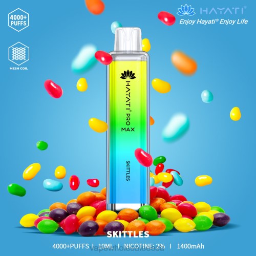 Nikotiinivaba Vape - keeglid 6F8Z174 Hayati Pro Max 4000