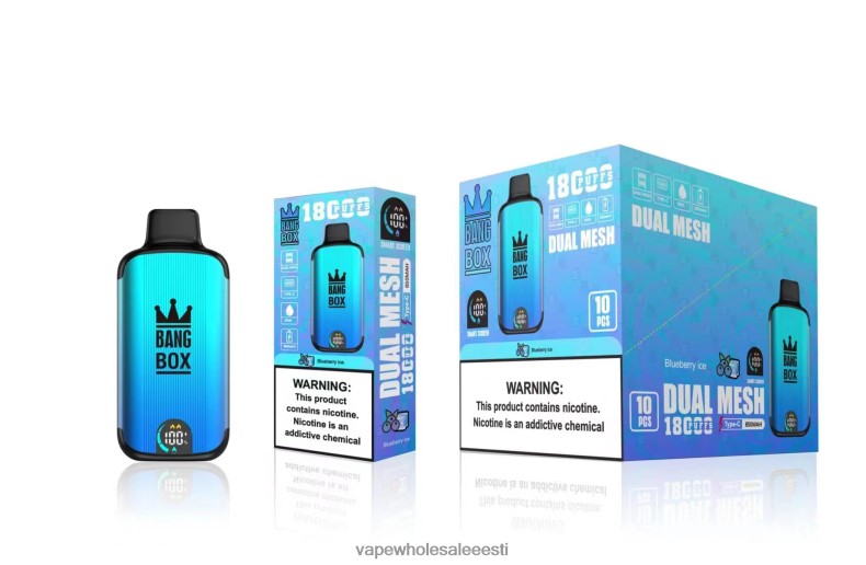 Vape Eesti - Bang Box 18000 pahvi mustikajää V20DF90