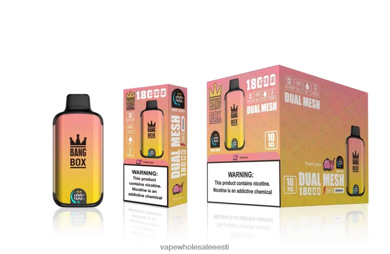 Vape Tallinn - Bang Box 18000 pahvi virsiku mahl V20DF91